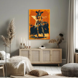 Skeleton Cowboy Poster PosterGoat