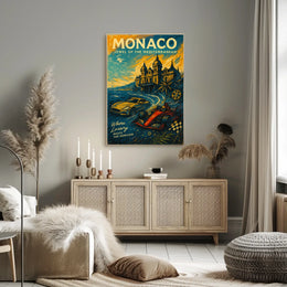 Monaco Jewel of the Mediterranean Poster