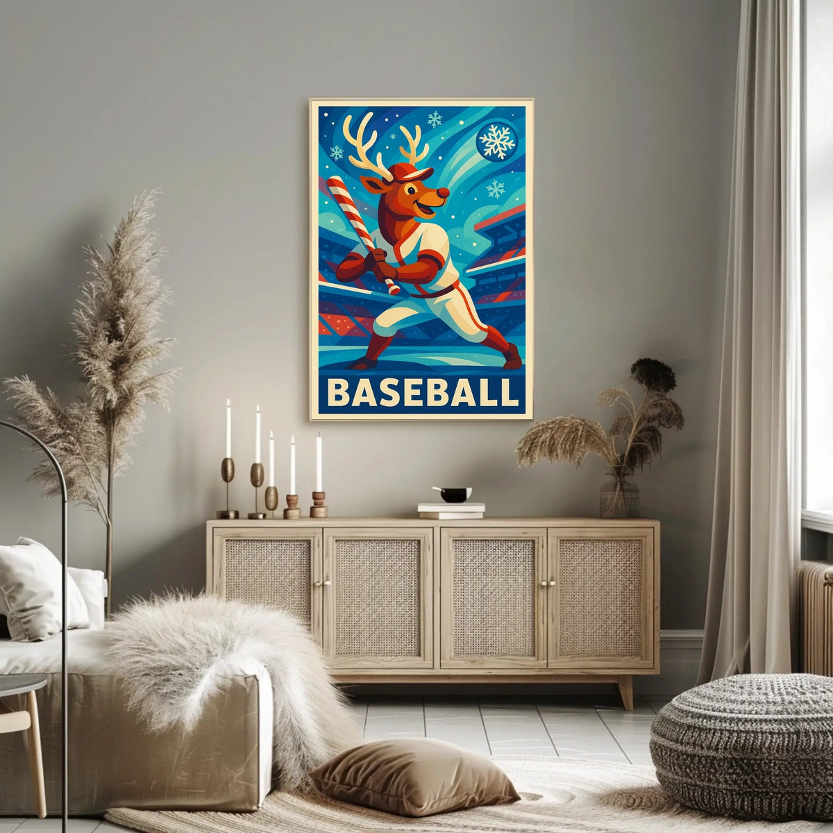 Winter Baseball Fantasy Poster