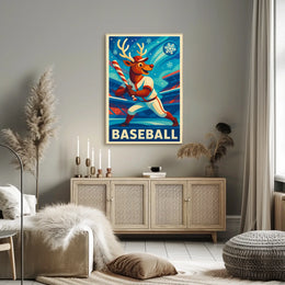 Winter Baseball Fantasy Poster