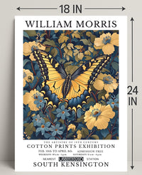 William Morris Butterfly and Floral Heritage Artistic Poster