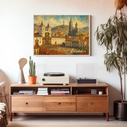 Ecuador A Vibrant Cityscape Poster