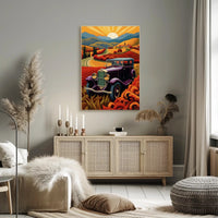 Vintage Journey Through the Countryside Poster