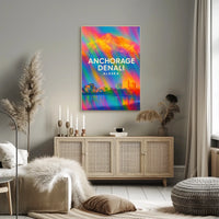 Anchorage and Denali Alaska Poster