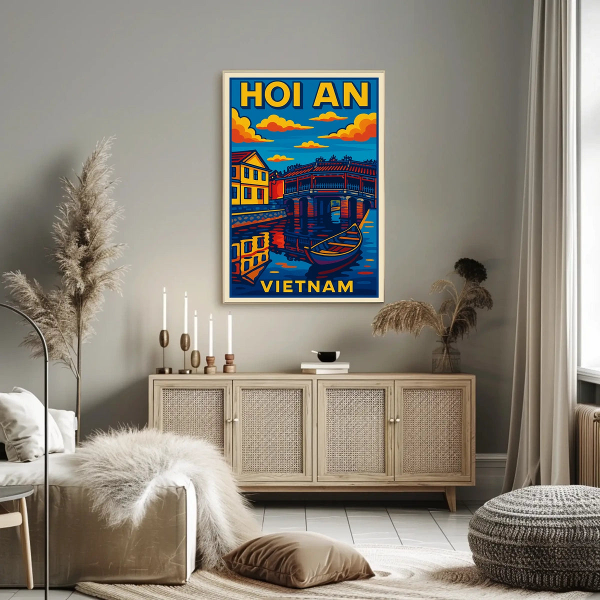 Hoi An Vietnam Travel Poster