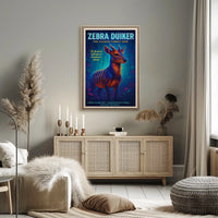 Zebra Duiker The Elusive Forest Gem Poster
