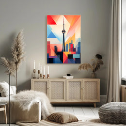 Geometric Skyline Poster