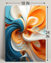 Abstract Swirl Of Colors Abstract Poster PosterGoat