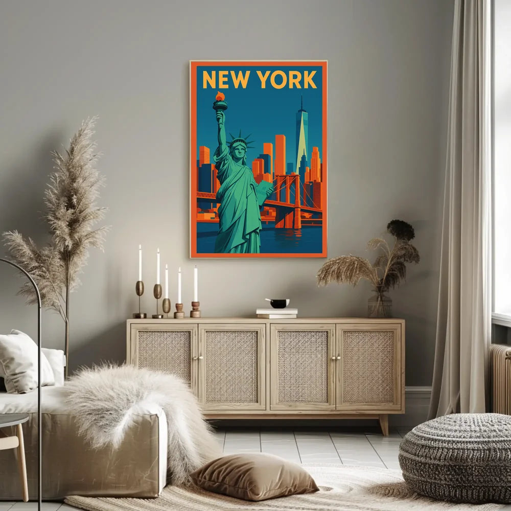 Flat New York Poster Museum Quality Wall Art City Lovers
