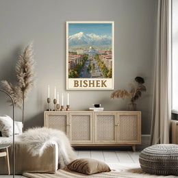 Bishkek Cityscape Poster