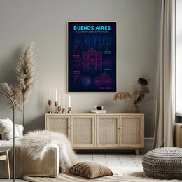Buenos Aires A Cyberpunk Symphony Poster PosterGoat