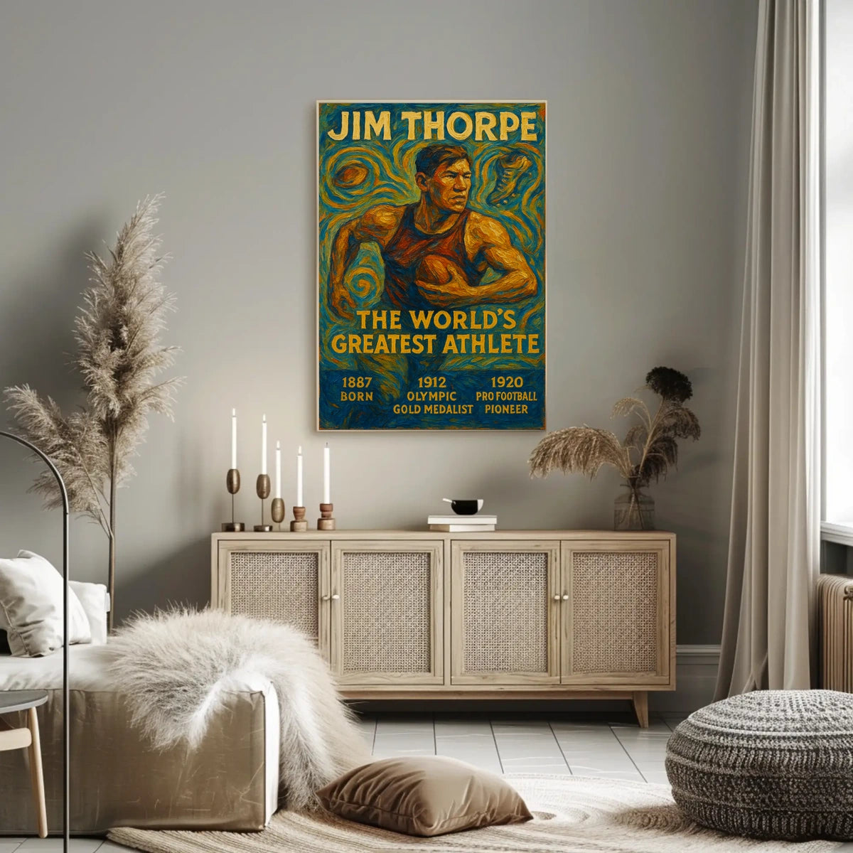 Jim Thorpe Legendary Athlete Jim Thorpe Poster