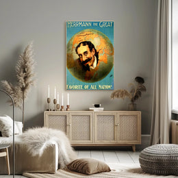 Herrmann the Great Vintage Performer Cultural Poster