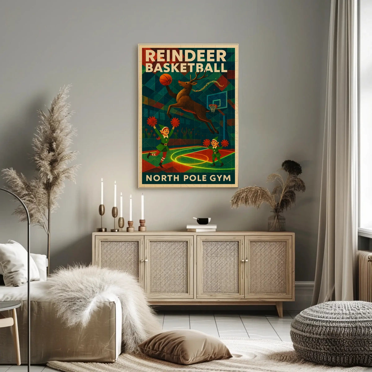 Reindeer Basketball Extravaganza Poster