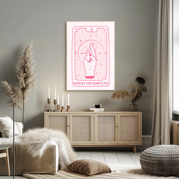 Wheel of Fortune Tarot Art Print - Abstract or Artistic Poster PosterGoat