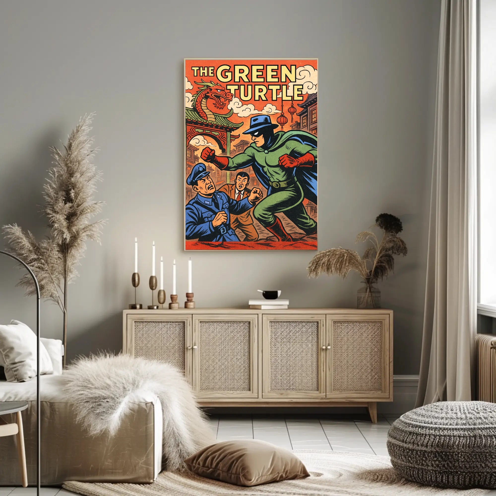 The Green Turtle Poster PosterGoat