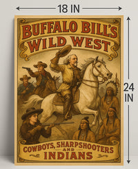 Buffalo Bills Wild West Show Poster Print PosterGoat