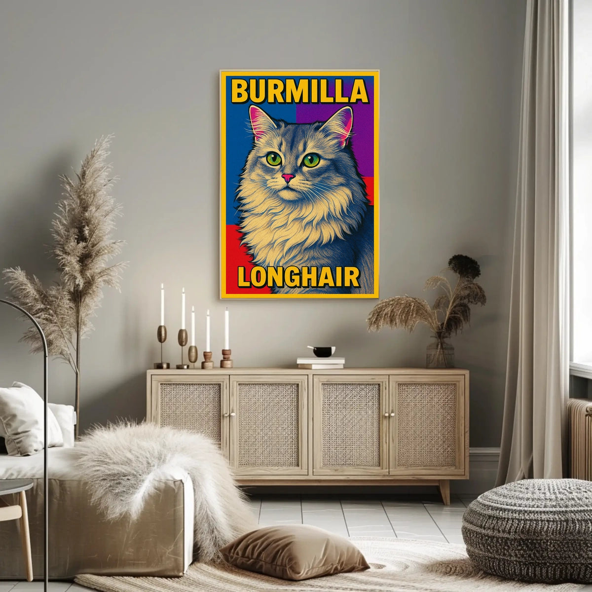 Burmilla Longhair Poster