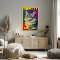 Burmilla Longhair Poster