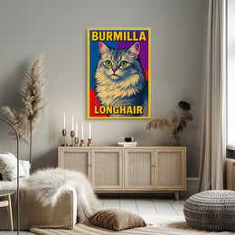 Burmilla Longhair Poster