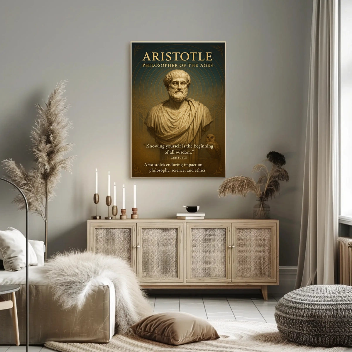 Aristotle Philosopher Of The Ages Poster