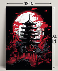 Moonlit Pagoda Poster