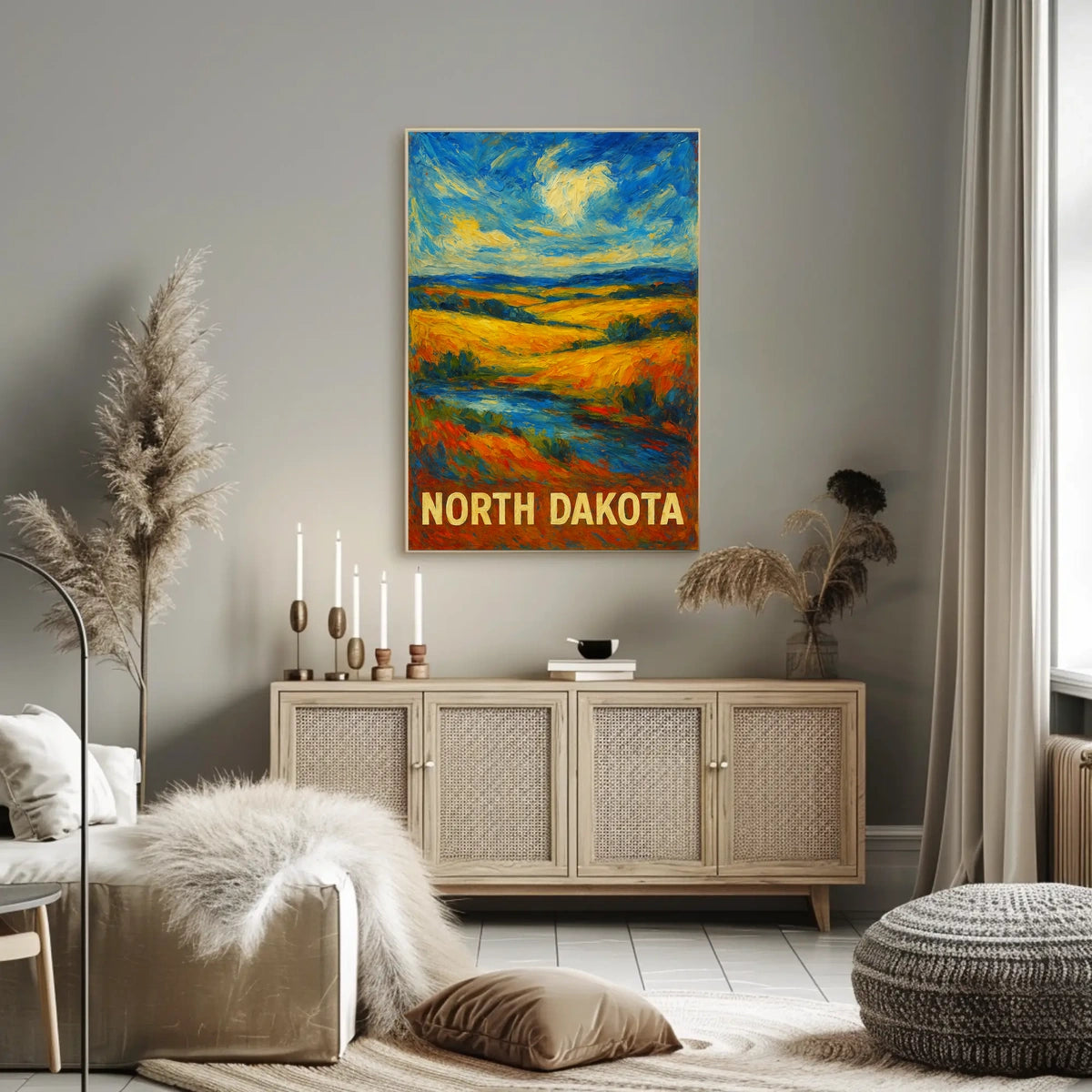 North Dakota Landscape Poster
