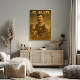 Jim Thorpe Icon of Athletic Excellence Jim Thorpe Poster