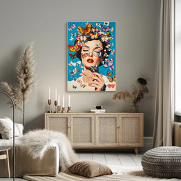 Butterfly Reverie Colorful Surreal Wall Art Print