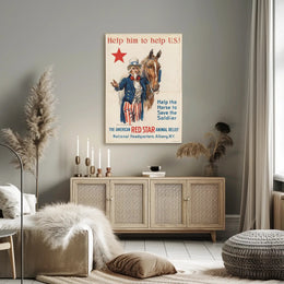 Help the Horse, Save the Soldier Poster PosterGoat