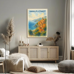 Amalfi Coast Poster Wall Art Museum Quality Print Giclee