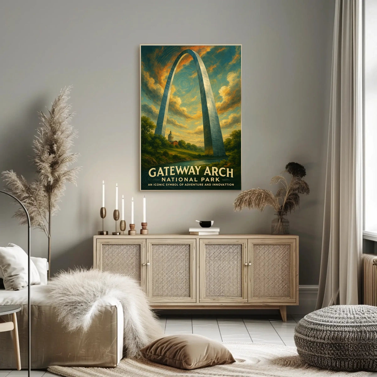 Gateway Arch Adventure in Urban or Cityscape Poster