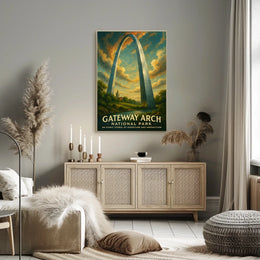 Gateway Arch Adventure in Urban or Cityscape Poster