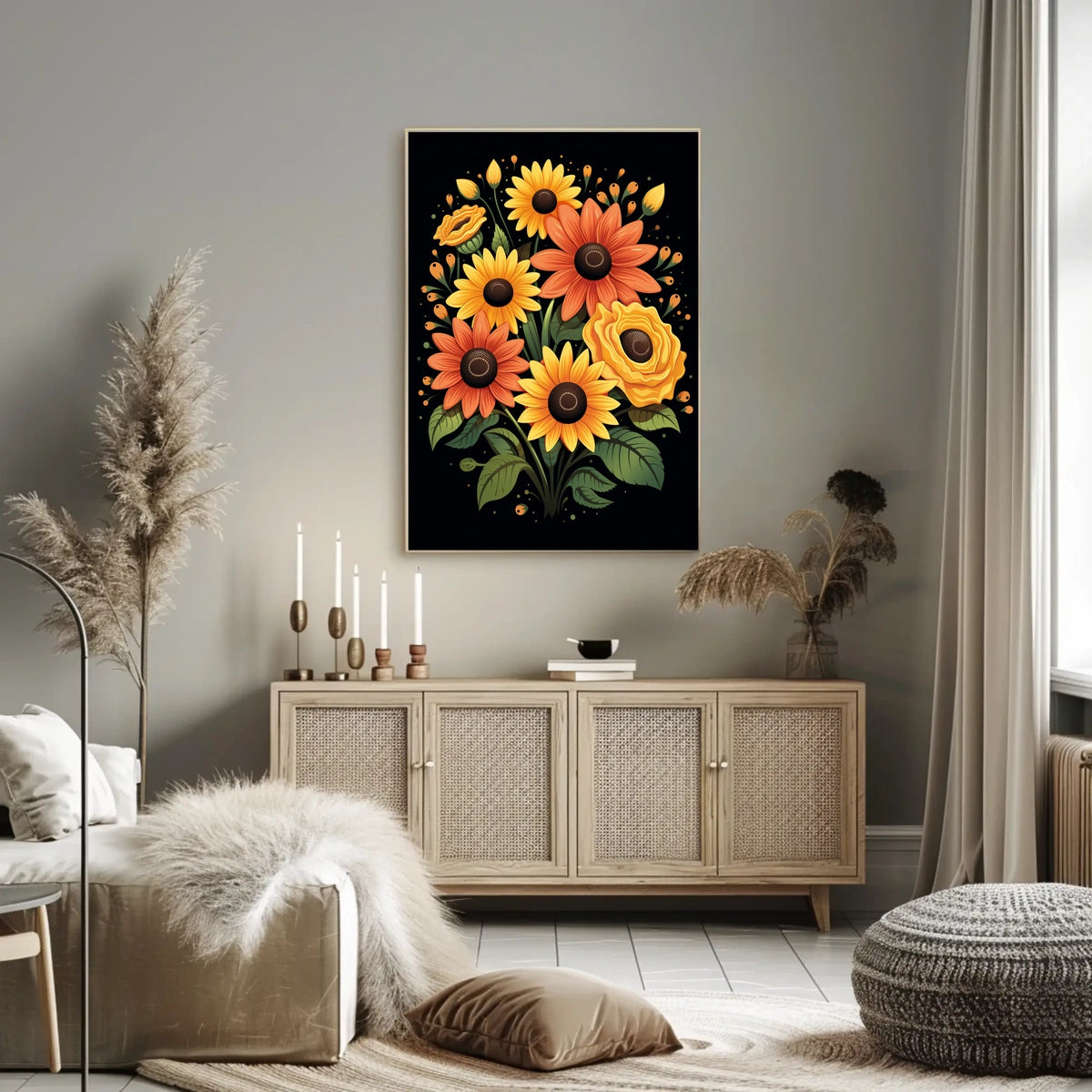 Vibrant Floral Bouquet Poster