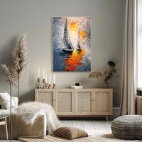 Sailing into the Sunset Poster