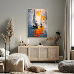 Sailing into the Sunset Poster