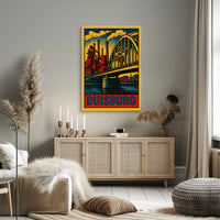 Duisburg Industrial Scene Poster