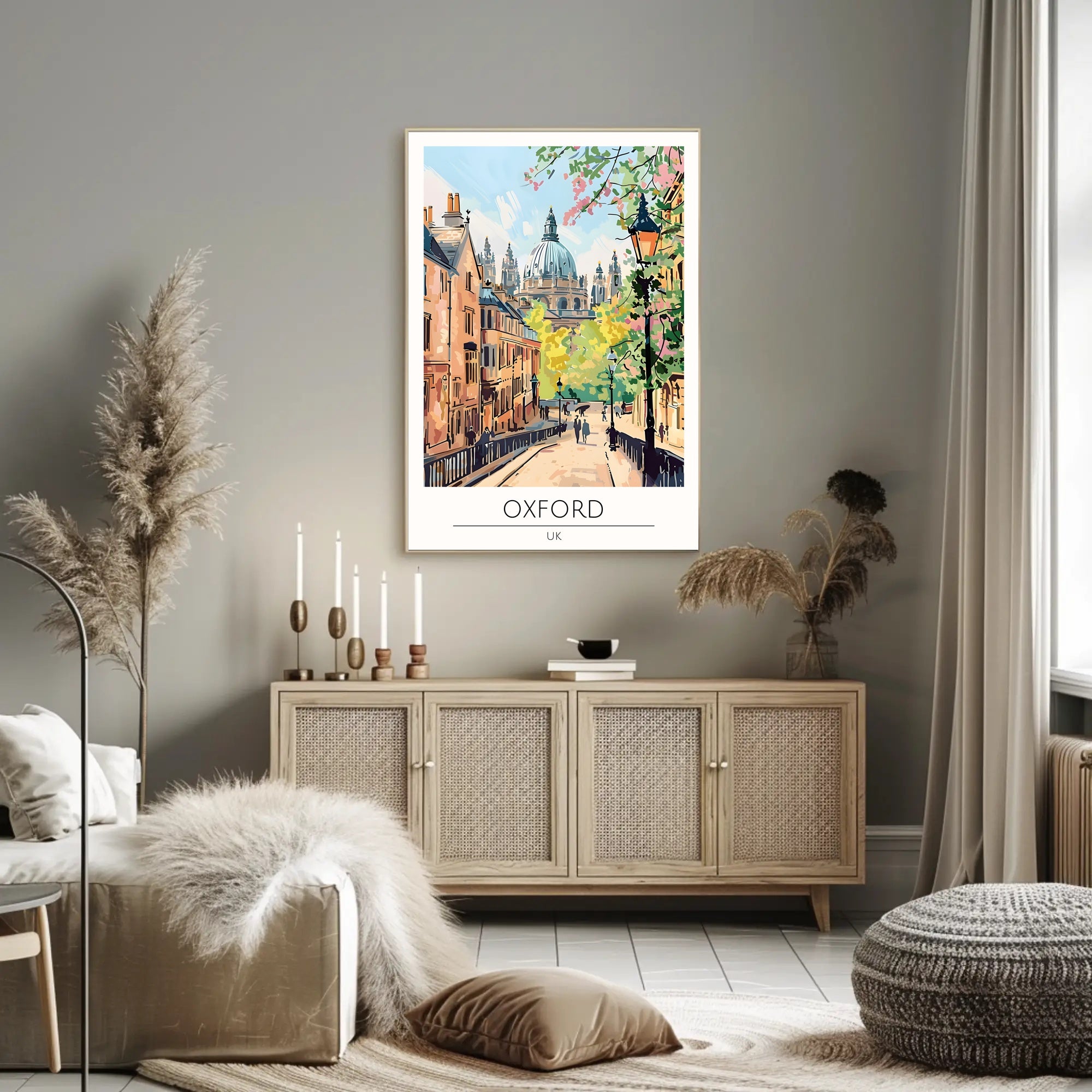 Scenic View of Oxford Poster PosterGoat