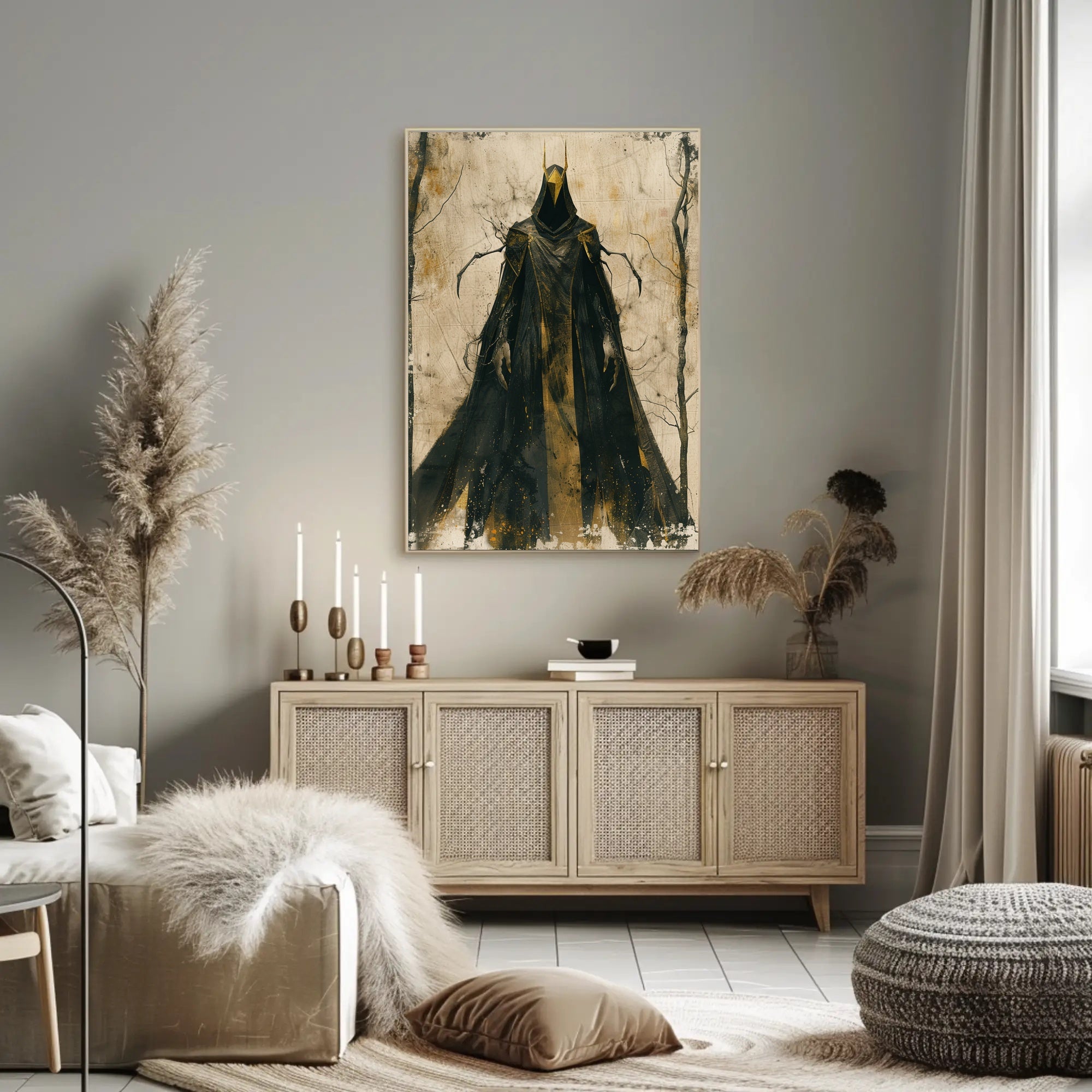 Mysterious Hooded Figure Poster in Fantasy or Mythology PosterGoat