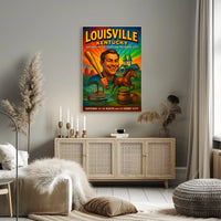 Louisville Kentucky Gateway Southern Cityscape Scenic Travel Wall Art Souvenir Poster