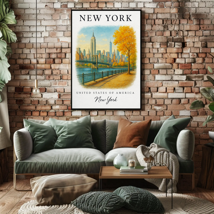 New York, New York Signature Series Vintage Travel Poster