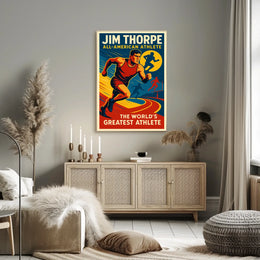 Jim Thorpe All-American Athlete Poster