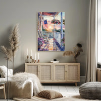 old fashioned front porch Poster