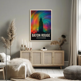 Baton Rouge Vibes Minimalist Decor Lovers Poster