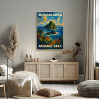 American Samoa National Park Scenic Wanderlust Poster