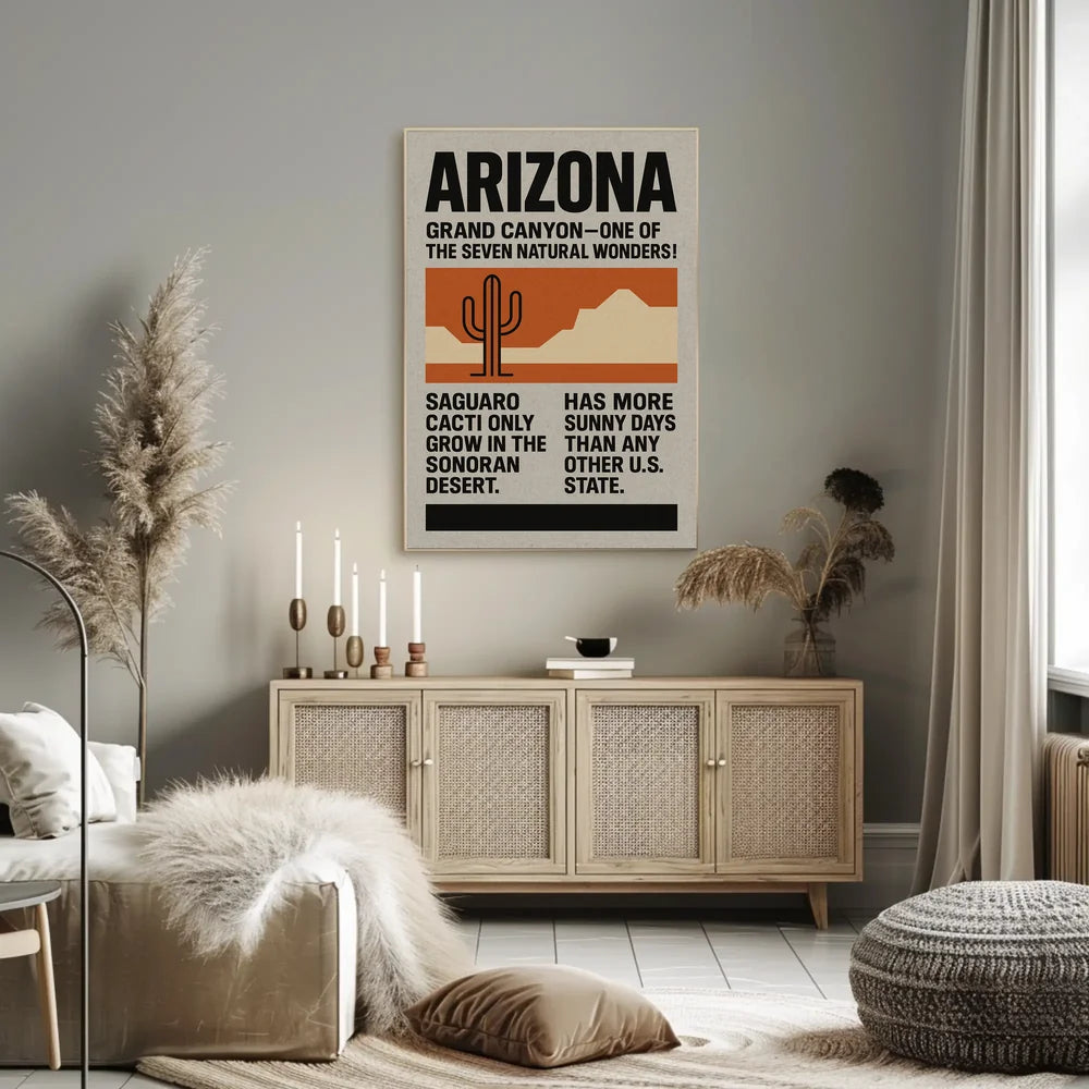 Explore Arizona's Natural Wonders Vintage Travel Poster