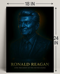 Ronald Reagan Vintage Poster Wall Art PosterGoat