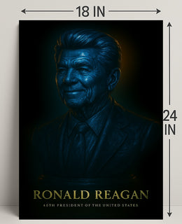 Ronald Reagan Vintage Poster Wall Art PosterGoat