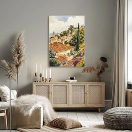 Monaco Princes Palace Old Town View Poster