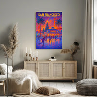 San Francisco Golden Gate Glow Poster